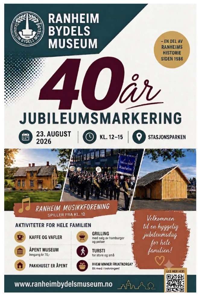 Vi jubilerer! 40 år siden museet ble etablert.